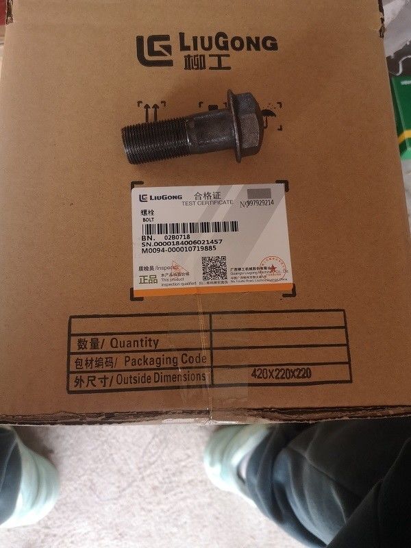 Sprzedaż detaliczna Bolt Nut Bolt ze stali nierdzewnej 02B0476/02B0718/02B0353/00B0058/01B1387 dla Liugong