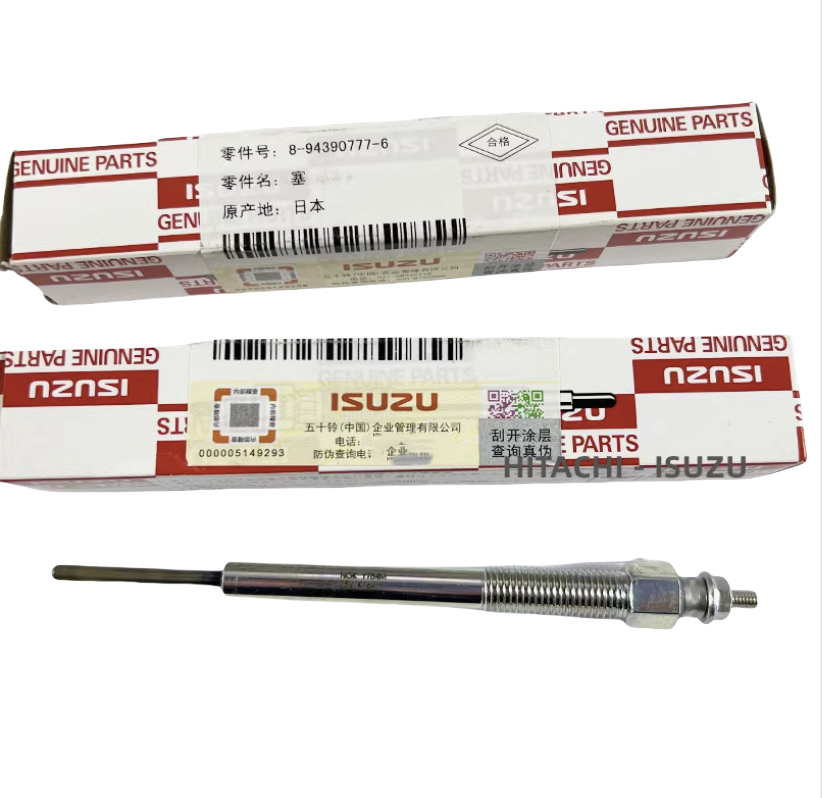 ISUZU 4HK1 6HK1 Oryginalne części zamienne do silnika Oryginalna świeca żarowa 8-94390777-6 8-97600096-3